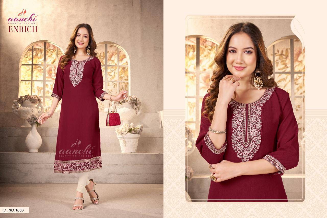Aanchi enrich Designer Kurti wholesale suppliers